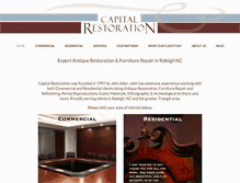 Tablet Screenshot of capitalrestorationnc.com